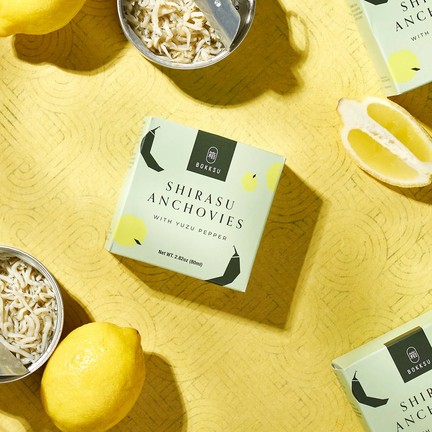 Bokksu Tinned Shirasu Anchovies with Yuzu Pepper (2-Pack) - Image 3