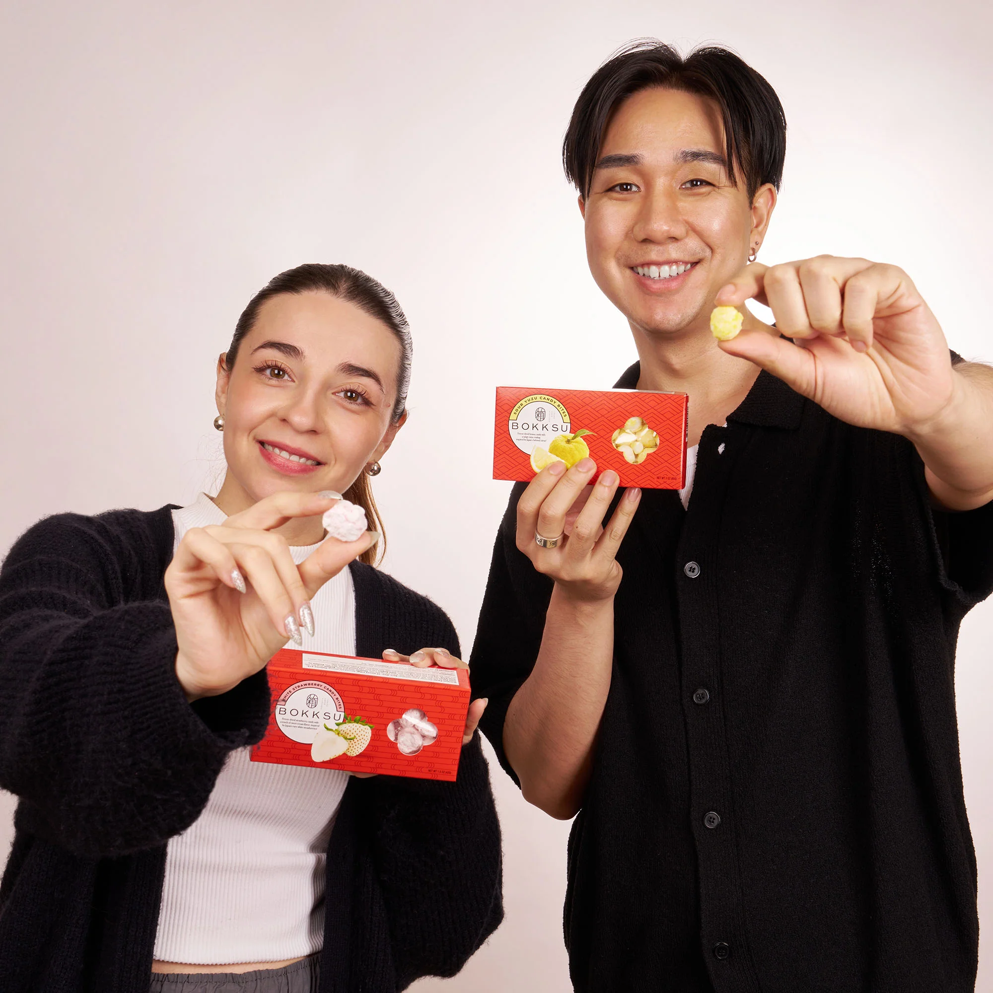 Japanese Candy Bites Duo: White Strawberry & Sour Yuzu - Image 2