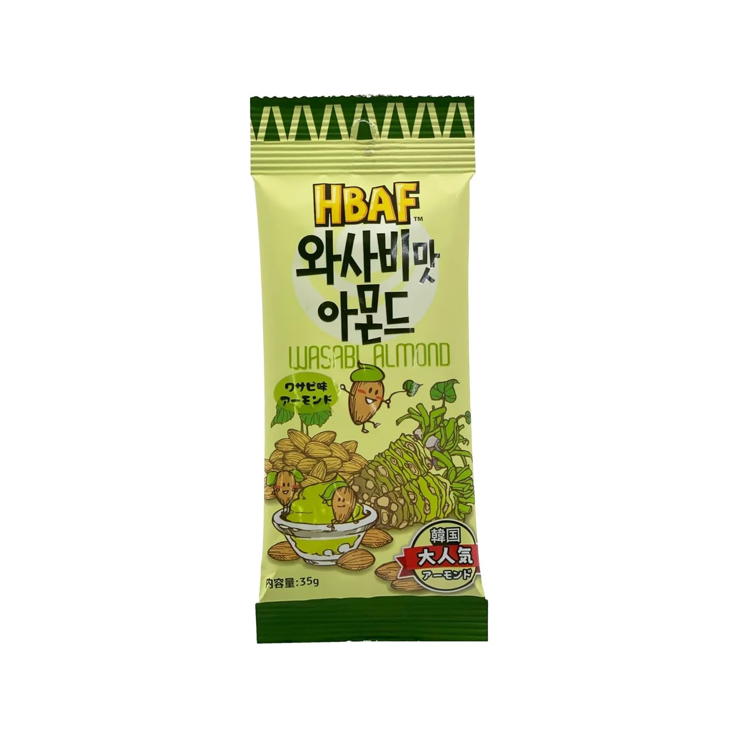 HBAF Korean Style Almonds: Wasabi