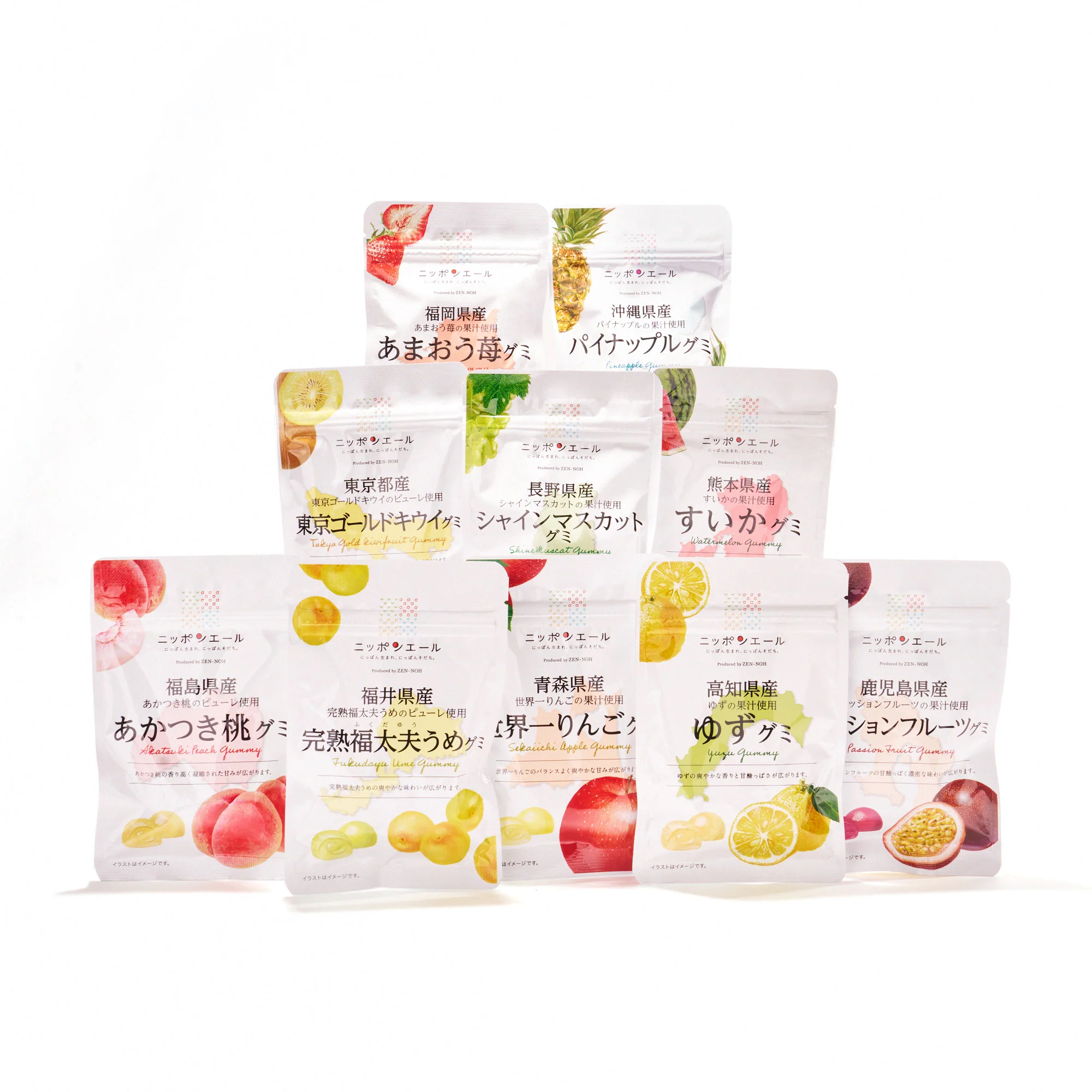 Premium Japanese Fresh Gummy Set (Plastic Bag)