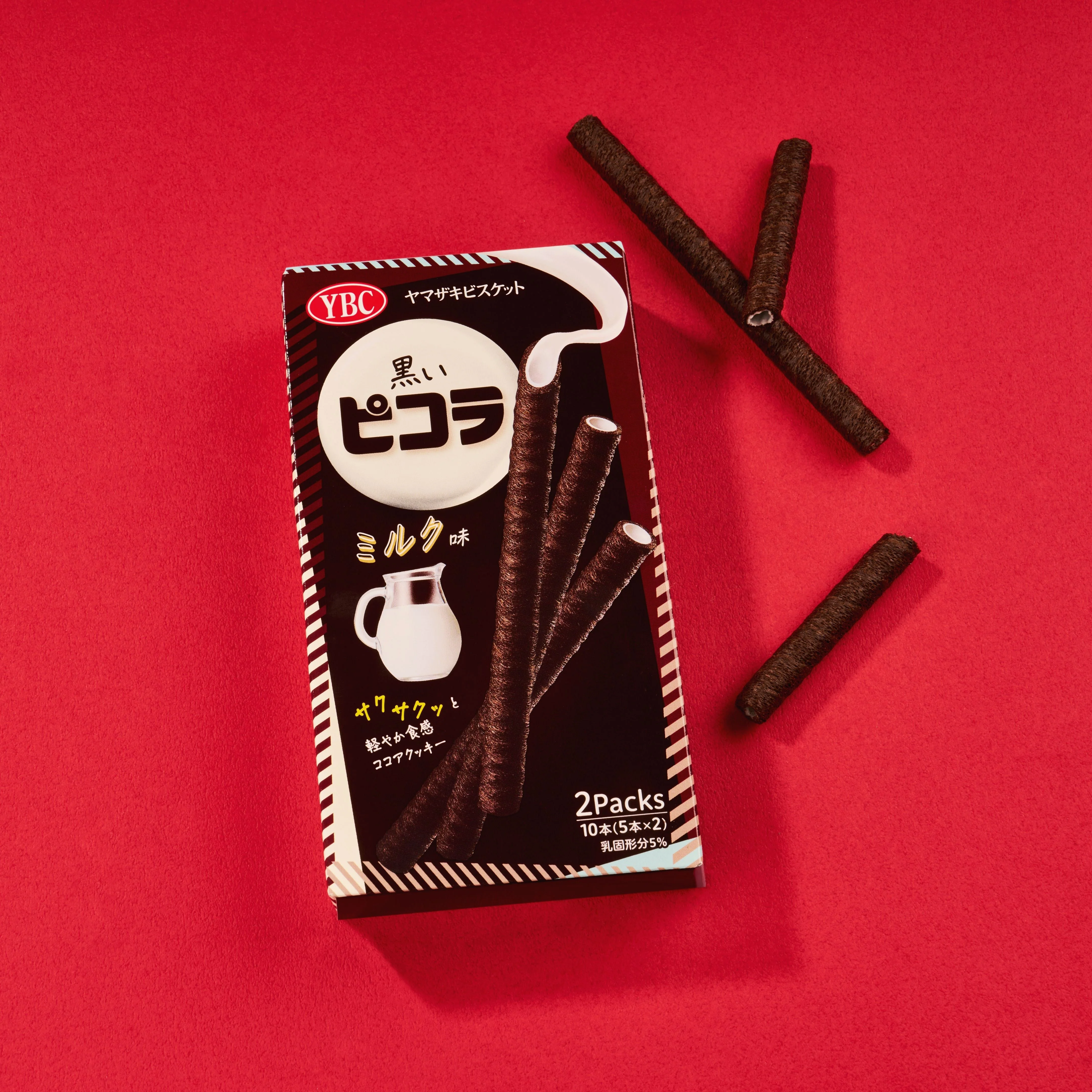 YBC Black Picola Sticks: Milk (10 pieces) - Image 2